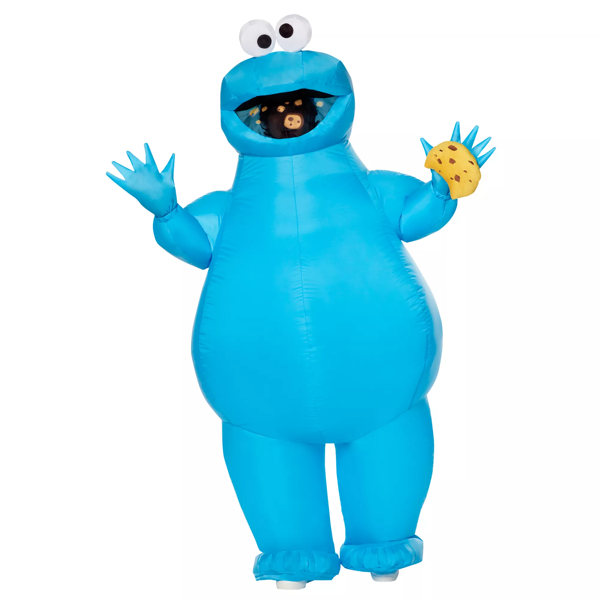 Adult Cookie Monster Inflatable Costume - Sesame Street at Spirit Halloween