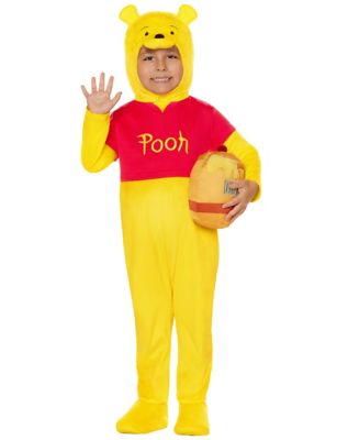 Toddler Pooh Jumpsuit Costume - Winnie the Pooh, Red/Yellow, 5T-6T - Spirit Halloween