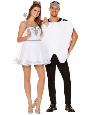Adult Tooth and Tooth Fairy Couples Costumes - Spirithalloween.com