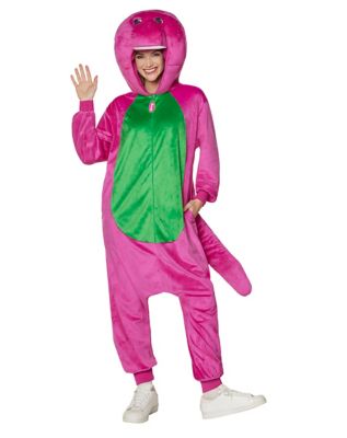 Adult Barney Jumpsuit Costume - Spirithalloween.com