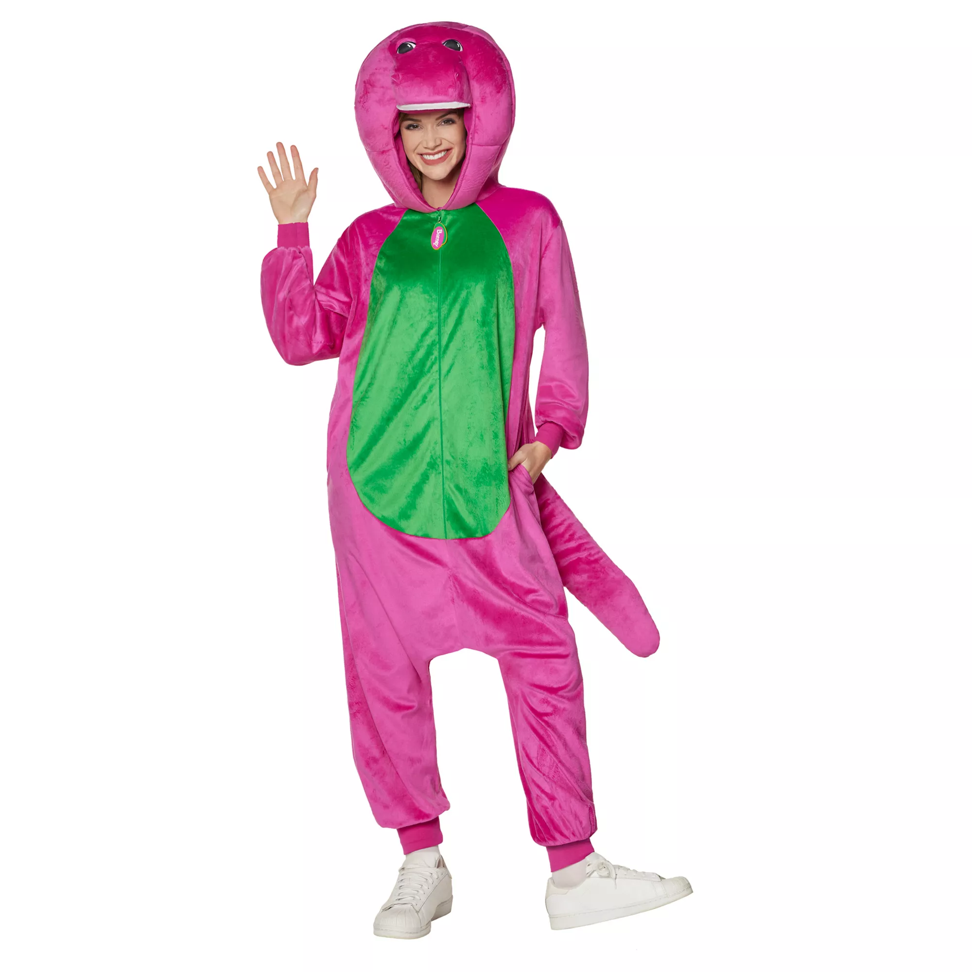 Adult Barney Jumpsuit Costume at Spencer's