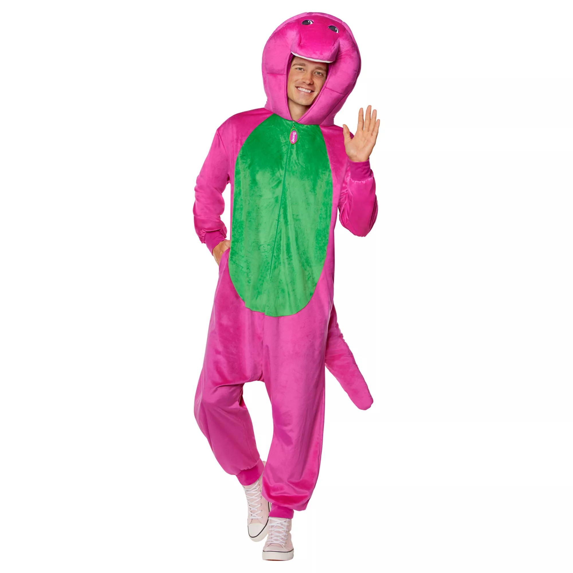 Adult Barney Jumpsuit Costume at Spencer's