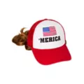 'Merica Trucker Hat with Attached Wig at Spirit Halloween