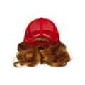 'Merica Trucker Hat with Attached Wig at Spirit Halloween