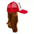 'Merica Trucker Hat with Attached Wig at Spirit Halloween
