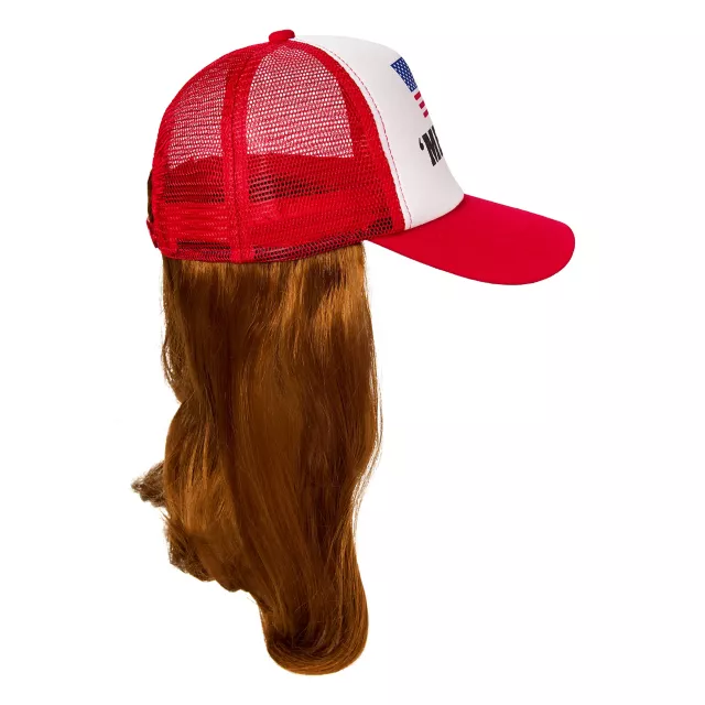 'Merica Trucker Hat with Attached Wig at Spirit Halloween