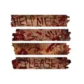 Bloody Phrase Haunted Window Boards at Spirit Halloween