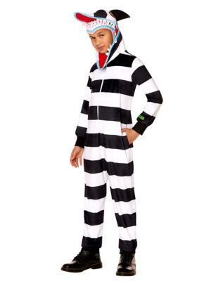 Kids Sandworm Costume - Beetlejuice, Black/White, Small - Spirit Halloween