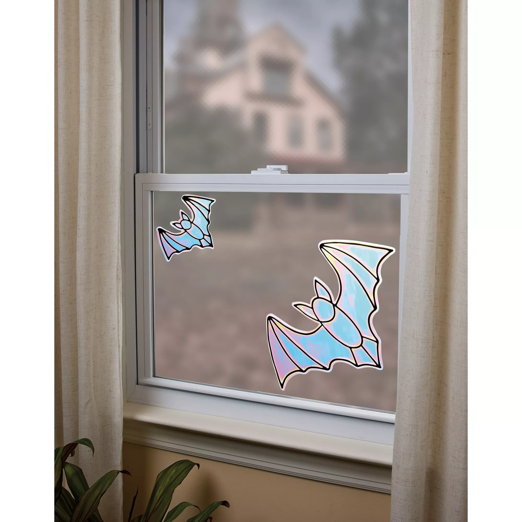 Iridescent Window Bats at Spirit Halloween