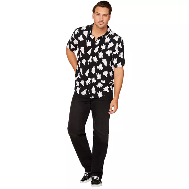 Ghost Button Down Shirt - Spirithalloween.com
