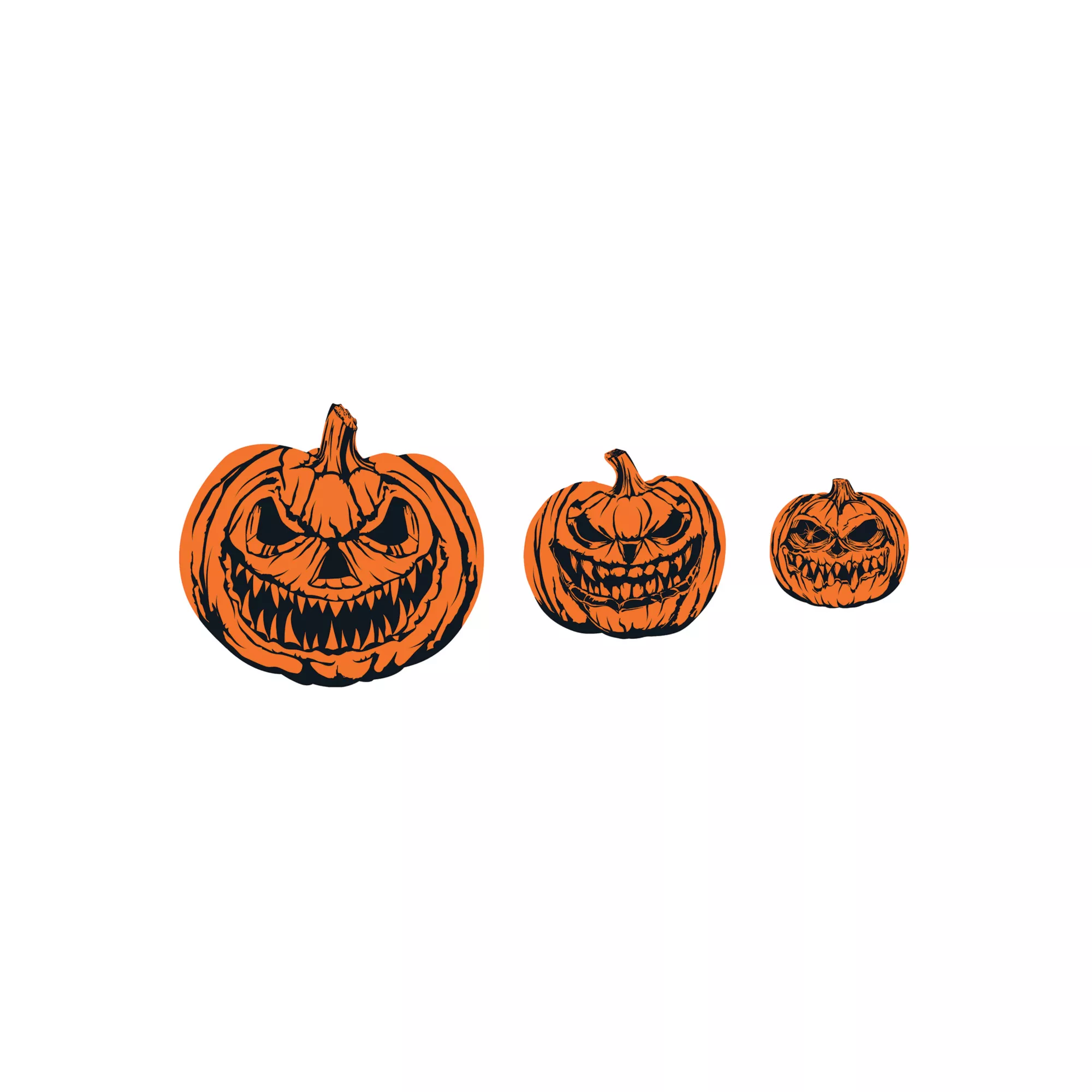 Scary Pumpkin Signs Lawn Decor Set - 3 Pack at Spirit Halloween