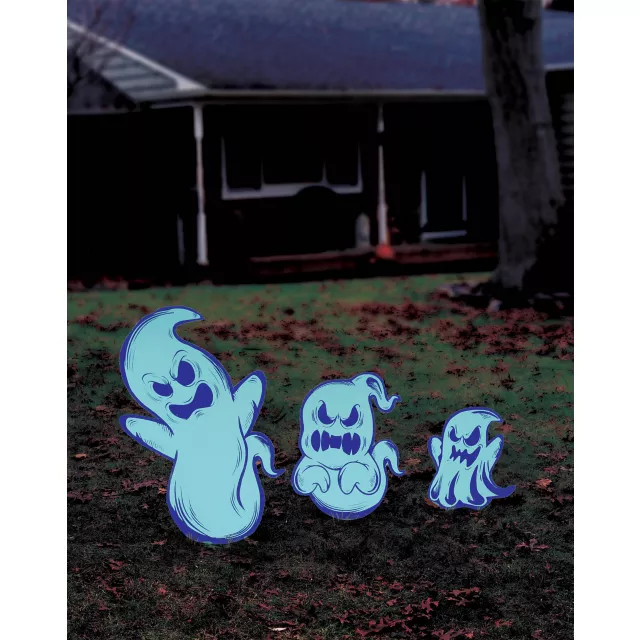 Scary Ghosts Signs Lawn Decor - 3 Pack at Spirit Halloween