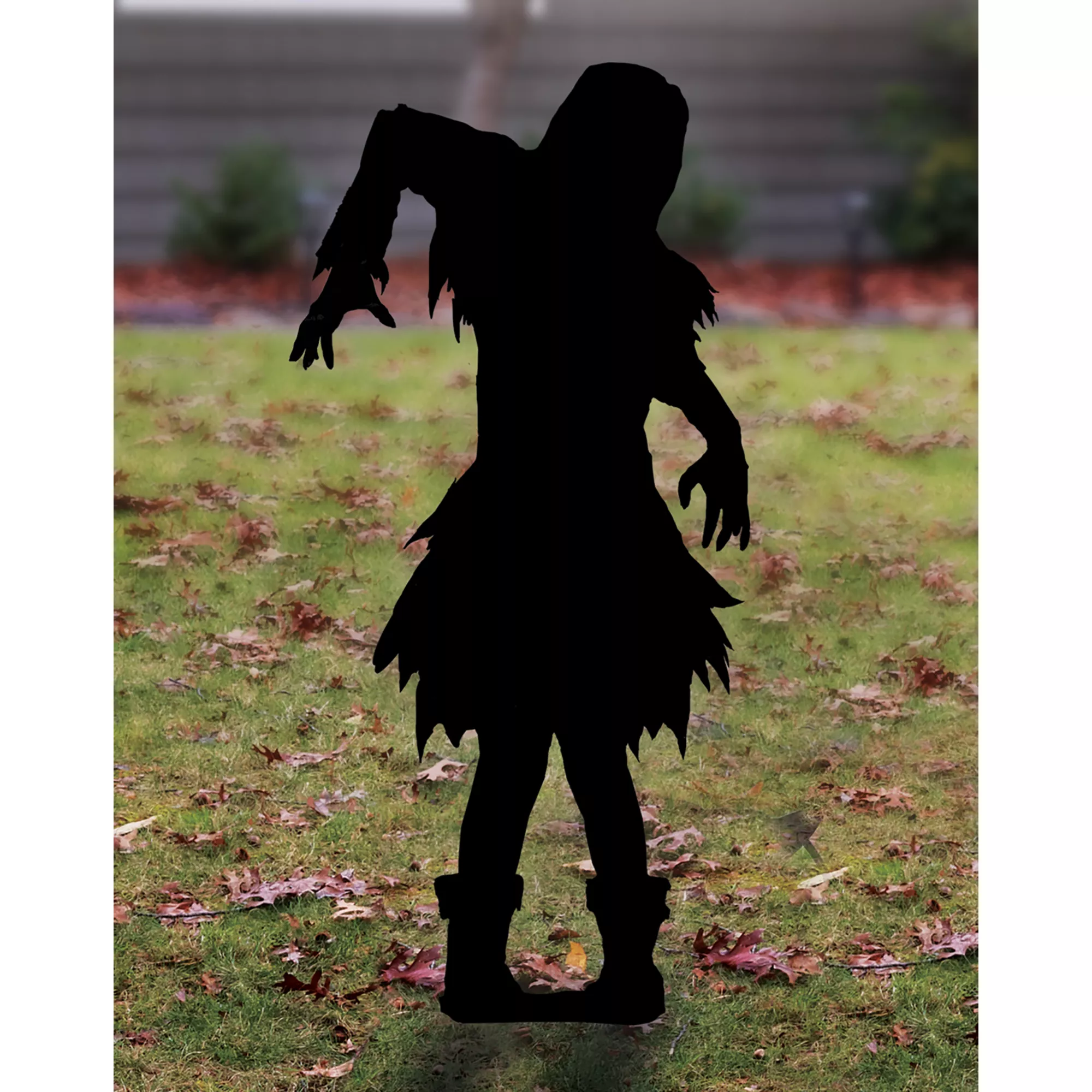 Female Zombie Silhouette Decoration at Spirit Halloween