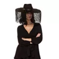Black Lydia Veiled Hat - Beetlejuice at Spirit Halloween