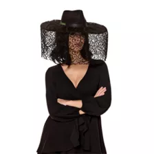 Black Lydia Veiled Hat - Beetlejuice at Spirit Halloween