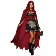 Adult Dark Red Riding Hood Costume at Spirit Halloween