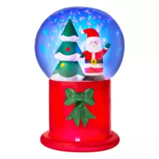6 Ft Light-Up Santa Snow Globe Inflatable Decoration at Spirit Halloween