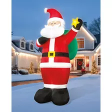 20 Ft Light-Up Animated Santa Inflatable Decoration at Spirit Halloween