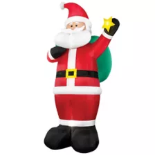 20 Ft Light-Up Animated Santa Inflatable Decoration at Spirit Halloween