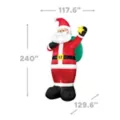 20 Ft Light-Up Animated Santa Inflatable Decoration at Spirit Halloween