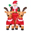 5 Ft Light-Up Santa Sleigh Inflatable Decoration at Spirit Halloween