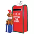 5 Ft 11 In Light-Up Santa Paws Mailbox Inflatable Decoration at Spencer's