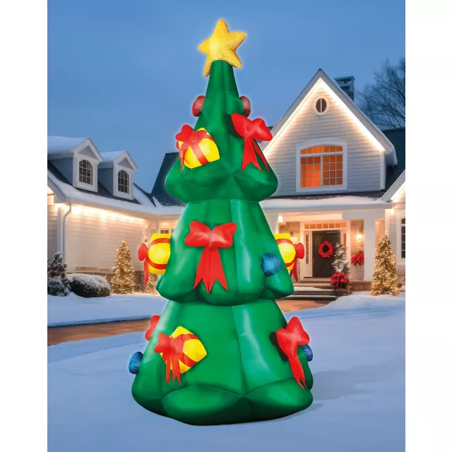 20 Ft Light-Up Christmas Tree Inflatable Decoration at Spirit Halloween