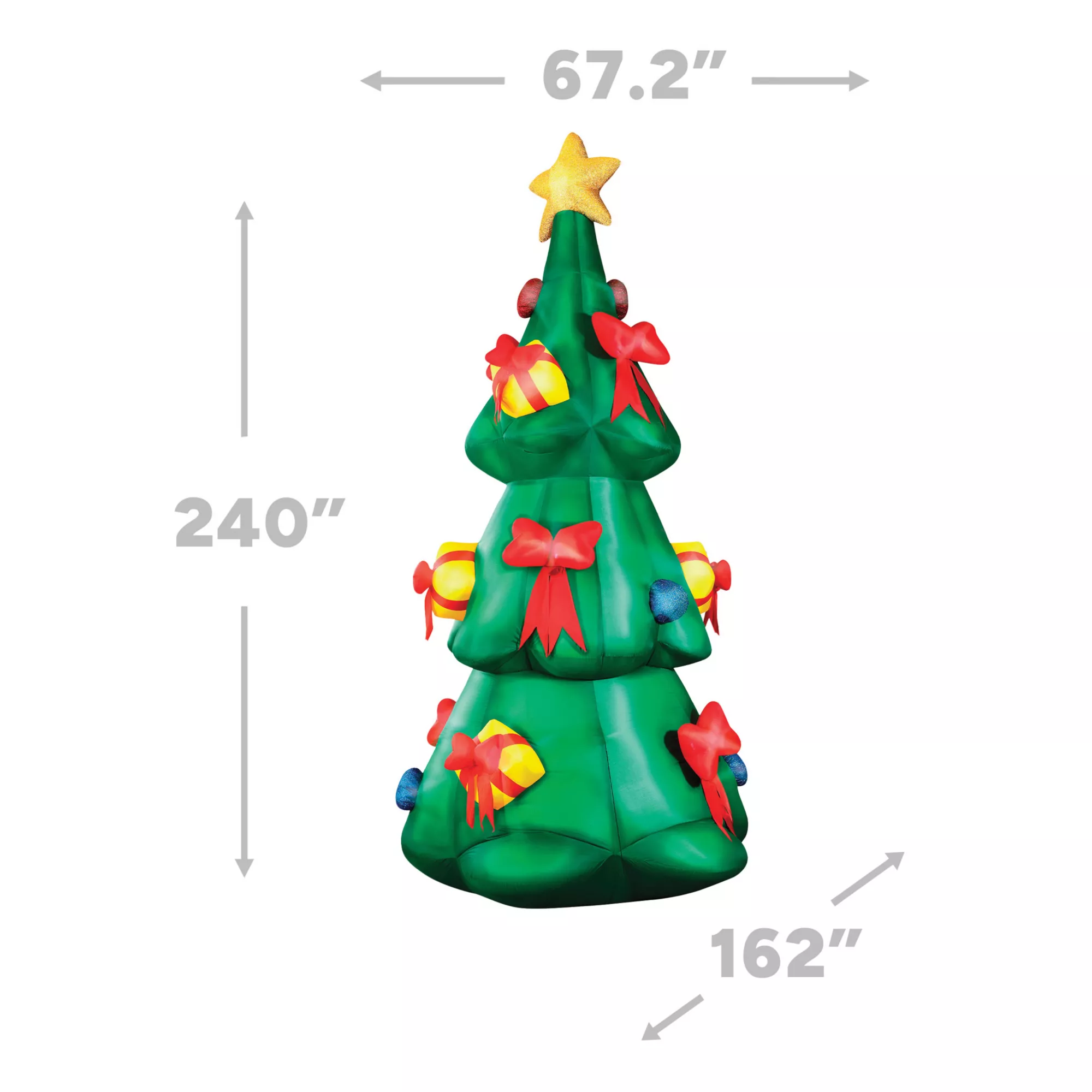 20 Ft Light-Up Christmas Tree Inflatable Decoration at Spirit Halloween