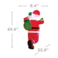 3 Ft Light-Up Santa Climbing Ladder Inflatable Decoration at Spencer's