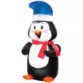 2 Ft Light-Up Penguin Mini Inflatable Decoration at Spirit Halloween