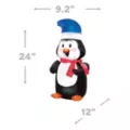 2 Ft Light-Up Penguin Mini Inflatable Decoration at Spirit Halloween