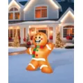 2 Ft Light-Up Gingerbread Man Mini Inflatable Decoration at Spirit Halloween