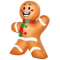 2 Ft Light-Up Gingerbread Man Mini Inflatable Decoration at Spirit Halloween