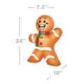 2 Ft Light-Up Gingerbread Man Mini Inflatable Decoration at Spirit Halloween