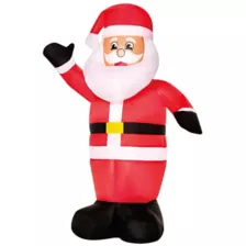 2 Ft Light-Up Santa Mini Inflatable Decoration at Spirit Halloween