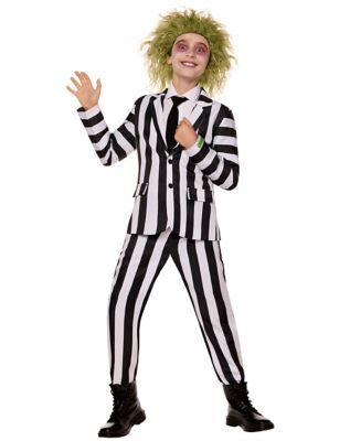 Spirit Halloween Beetlejuice Black & White Striped Mini Backpack Beetlejuice Mini Backpack Nwt Green Black Stripes Characters  main image 2