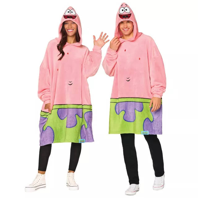 Adult Patrick Star Snugarumi Hooded Shirt Costume SpongeBob SquarePants