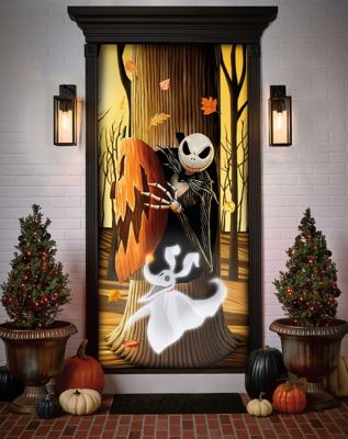 Purchases Disney nightmare before Christmas door Halloween porch sign