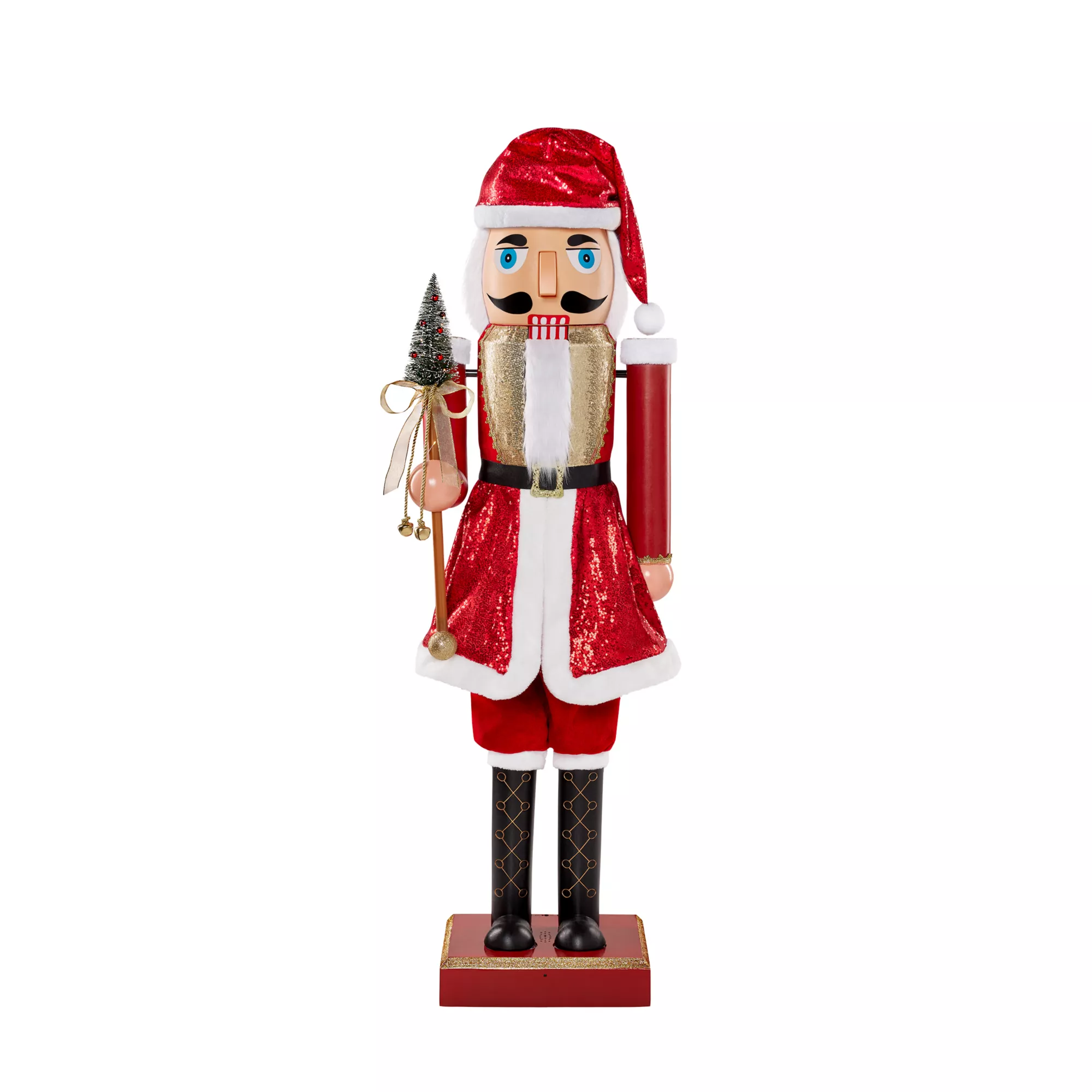 5 Ft 2 In Collapsible Animated Santa Claus Nutcracker at Spirit Halloween