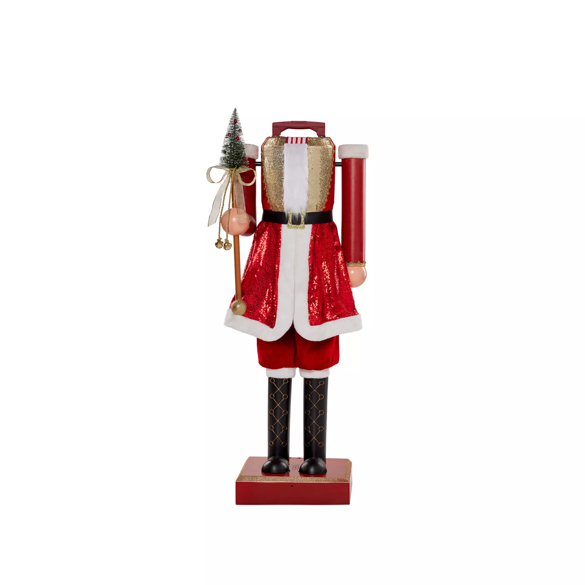 5 Ft 2 In Collapsible Animated Santa Claus Nutcracker at Spirit Halloween