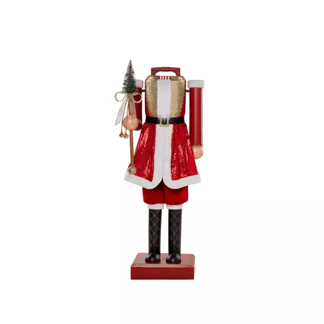 5 Ft 2 In Collapsible Animated Santa Claus Nutcracker at Spirit Halloween