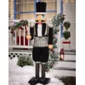 5 Ft 2 In Light-Up Collapsible Animated Black Soldier Nutcracker at Spirit Halloween