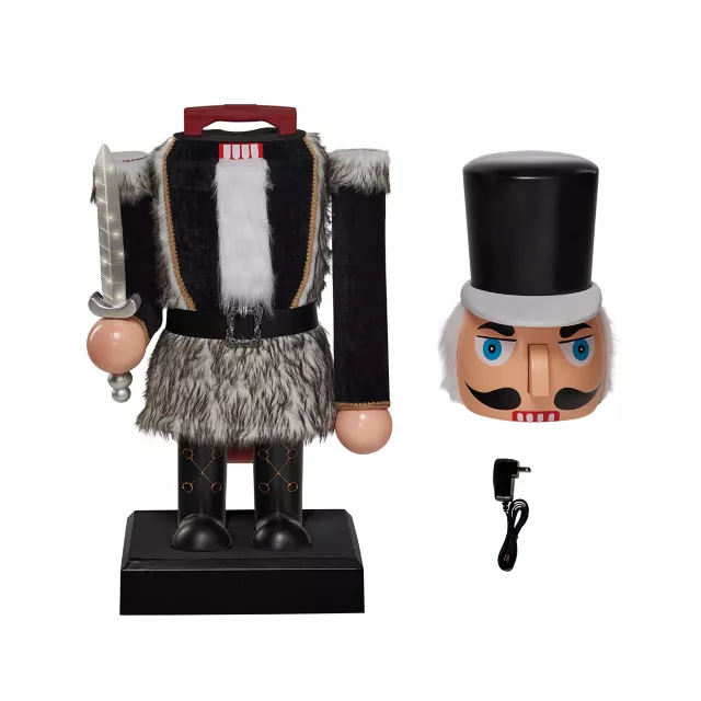 5 Ft 2 In Light-Up Collapsible Animated Black Soldier Nutcracker at Spirit Halloween