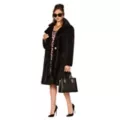 Adult Black Faux Fur Coat at Spirit Halloween