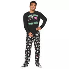 Adult Ghost Face Scary Movie Pajama Set at Spirit Halloween