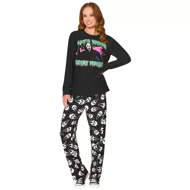 Adult Ghost Face Scary Movie Pajama Set at Spirit Halloween