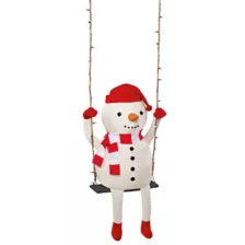3 Ft 10 In Swinging Snowman Animatronic at Spirit Halloween