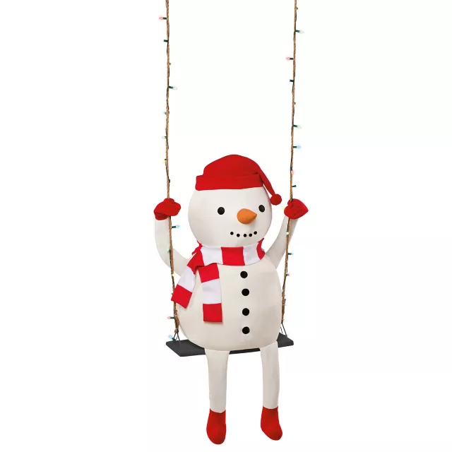 3 Ft 10 In Swinging Snowman Animatronic at Spirit Halloween