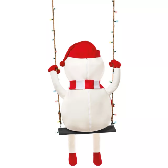3 Ft 10 In Swinging Snowman Animatronic at Spirit Halloween