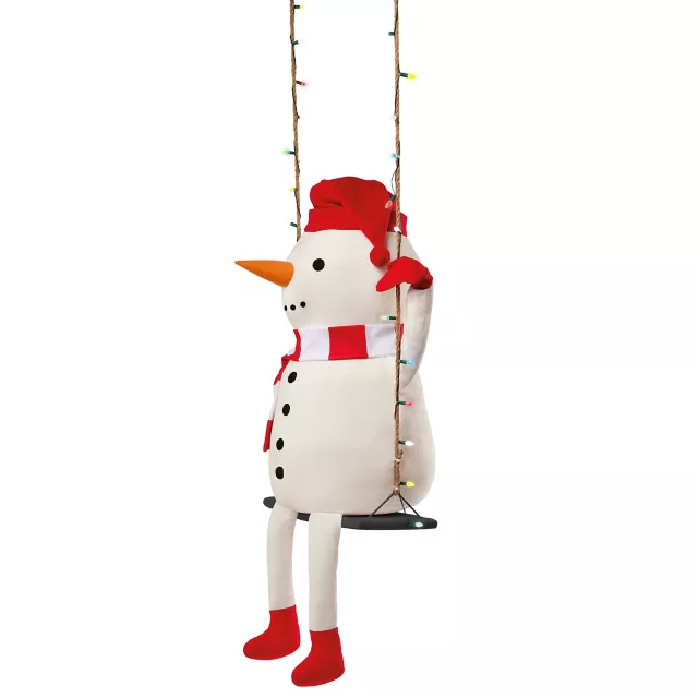 3 Ft 10 In Swinging Snowman Animatronic at Spirit Halloween